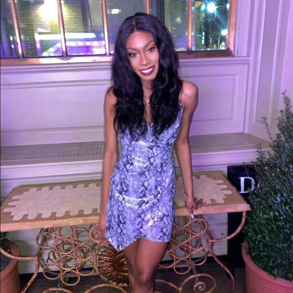 Purple sparkle dress